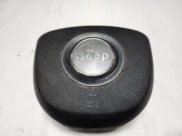 2014 – 2018 Jeep Cherokee Drivers Front Steering Wheel & Knee Airbags (OEM) Black - Image 2